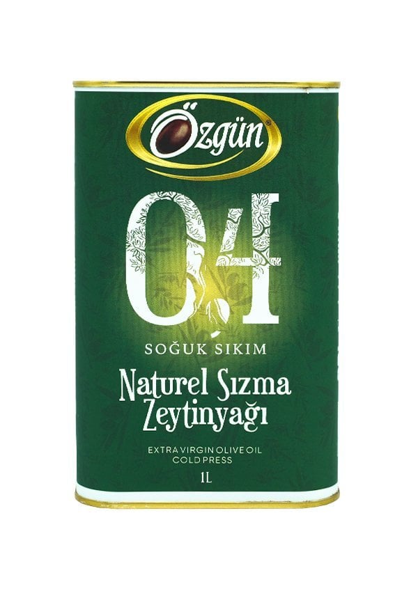 0.4 Dizem Soğuk Sıkım Sızma Zeytinyağı 1 Lt Teneke
