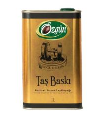 Taş Baskı Zeytinyağı 1 Lt Teneke