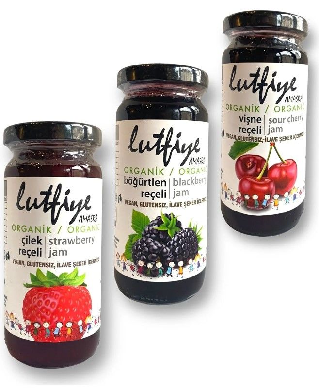Organik Çilek-Vişne-Böğürtlen Reçeli