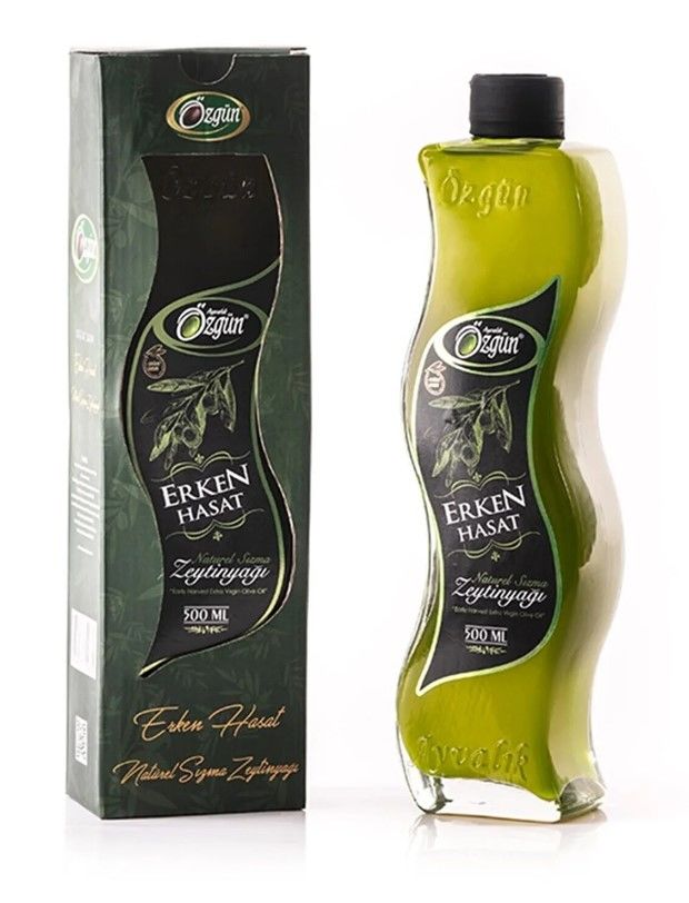 500 Ml Kıvrımlı Şişe Erken Hasat Zeytinyağı
