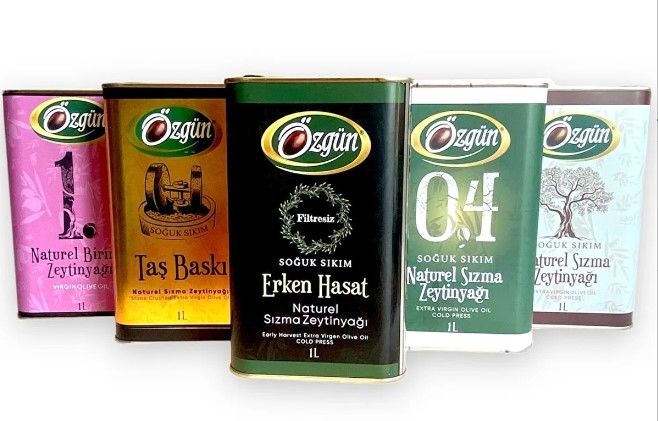 Soğuk Sıkım Naturel Zeytinyağı Tadım Paketi ( 5x1 Lt Teneke)