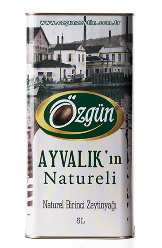 Ayvalık'ın Naturel Birinci Zeytinyağı 5 Lt Teneke