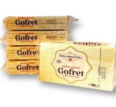 Vanilyalı Geleneksel Gofret (250 Gr X 5 Adet)