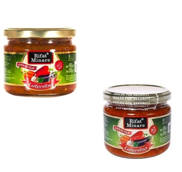 Rifat Minare Lütenitsa Kahvaltılık Sos Paketi (300 Gr Acı-300 Gr Tatlı) (2 Adet)