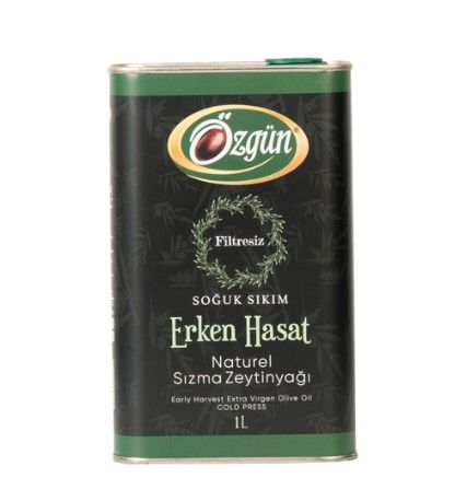 Özgün Erken Hasat Zeytinyağı 1 Lt Teneke