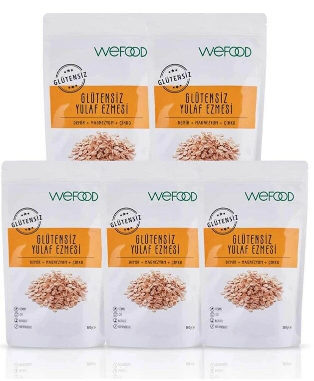 Wefood Glütensiz Yulaf Ezmesi 300 gr 5'li