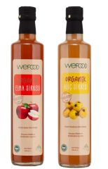 Wefood Organik Alıç Sirkesi 500 Ml + Organik Elma Sirkesi 500 Ml