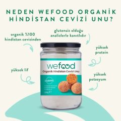 Wefood Organik Hindistan Cevizi Unu 320 gr