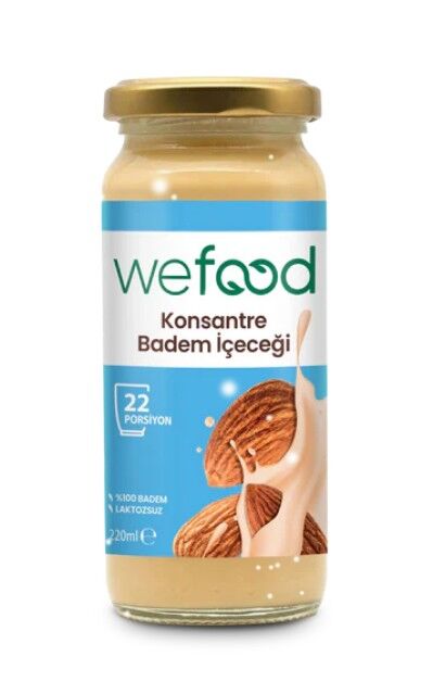 Wefood Konsantre Badem İçeceği (%100 Badem) 220 gr