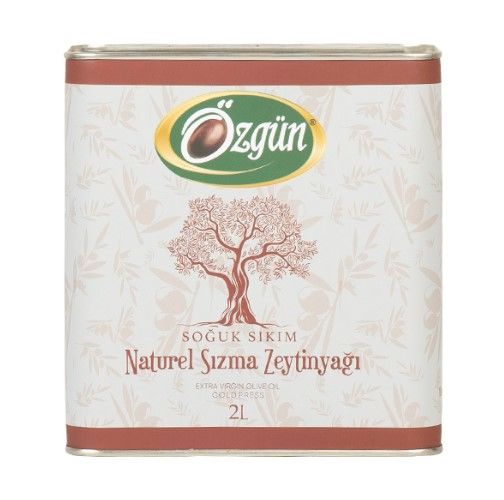 Özgün Naturel Sızma Soğuk Sıkım Zeytinyağı 2 Lt Teneke