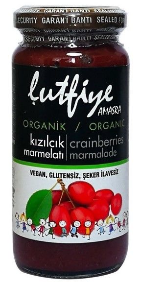 Organik Kızılcık Marmelatı 280 gr.