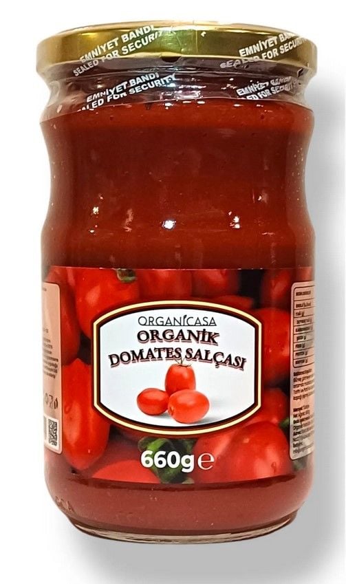 Organi̇k Domates Salçasi 660 Gr Cam Kavanoz