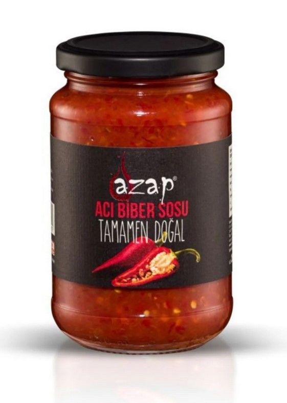 Azap Acı Biber Sosu Cam Kavanoz - 350 Gr.