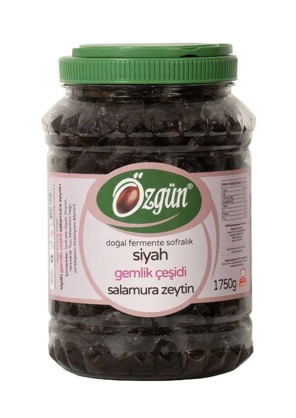 Gemlik Salamura Siyah Zeytin 2'lik Pet