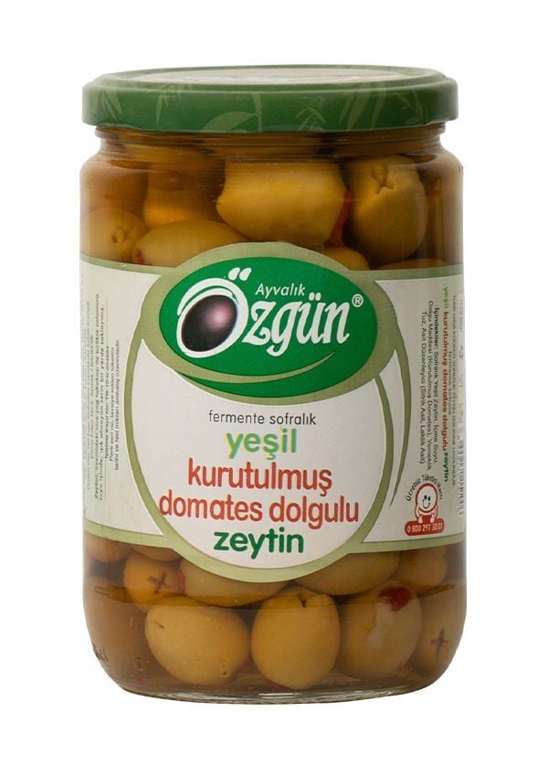 Kurutulmuş Domates Dolgulu Yeşil Zeytin