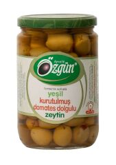 Kurutulmuş Domates Dolgulu Yeşil Zeytin